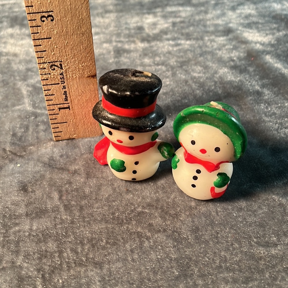 VTG Snowman Candles - Picture 6 of 6